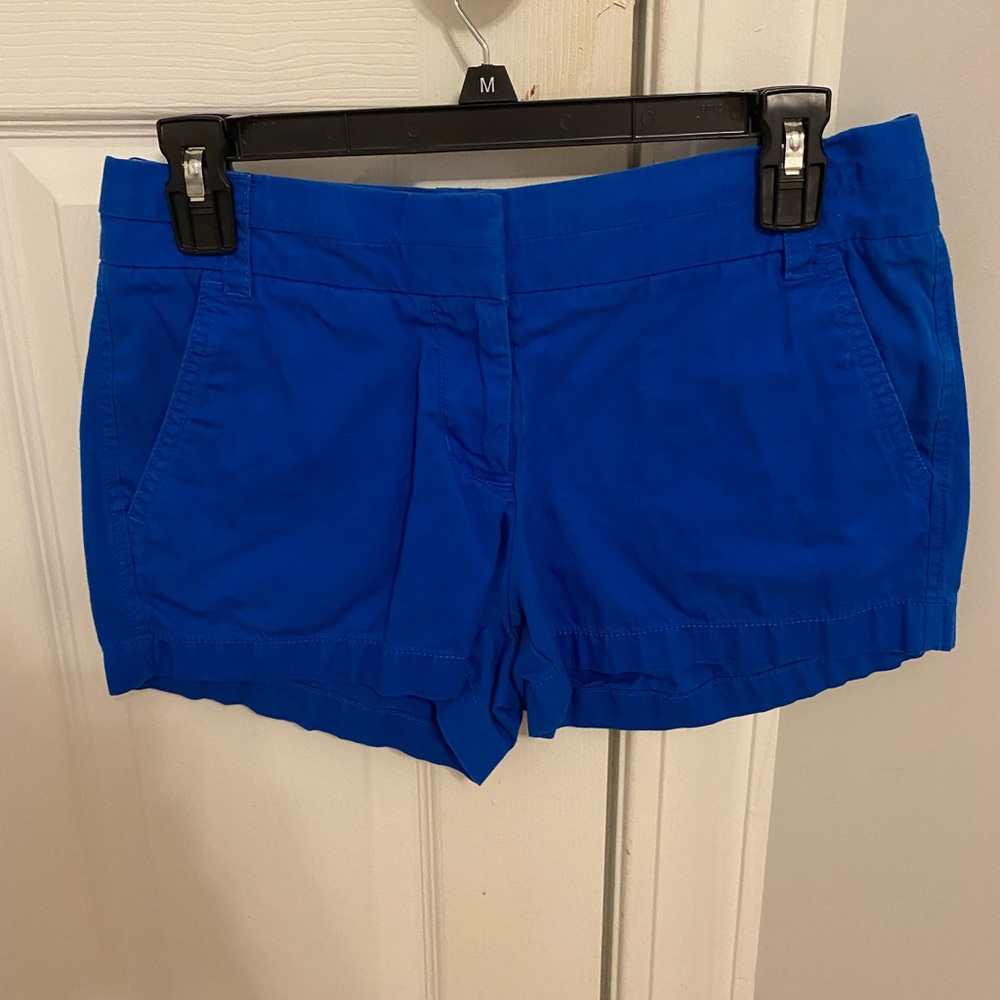 j. crew blue shorts